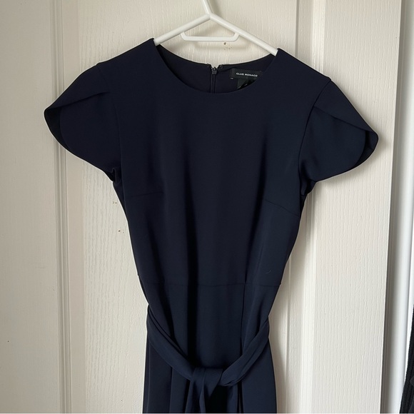 Club Monaco Ostenn Petal Sleeve Belted Jumpsuit - Picture 4 of 7